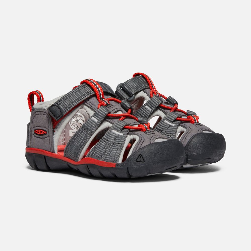 Sandalias Keen Mexico Grises Oscuro - Niños Seacamp Ii Cnx - EV1472695